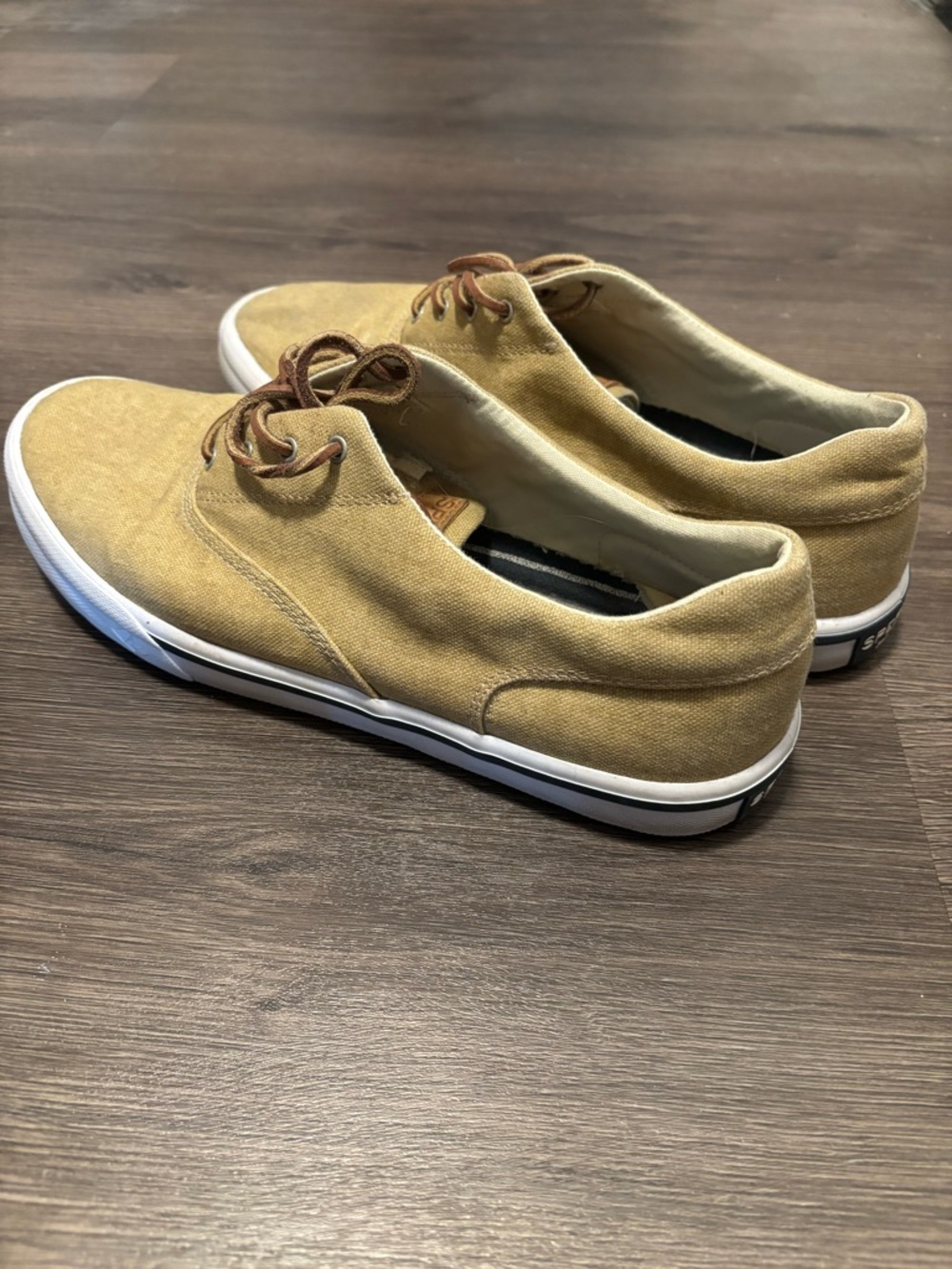 Sperry Top-Sider Men's Canvas Sneakers in Tan